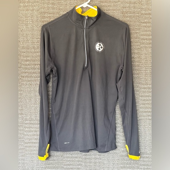 NIKE Pittsburg Steelers NFL DRI-FIT Quarter Zip Pullover Size LG - Picture 1 of 3